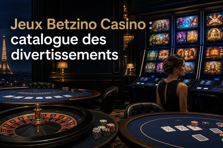 Jeux Betzino Casino : Explorez le catalogue complet des divertissements