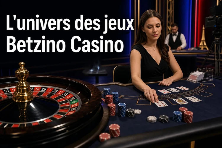 L'univers des jeux betzino casino et la variété des tables
